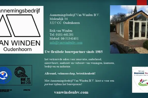 Foto van Aannemingsbedrijf van Winden