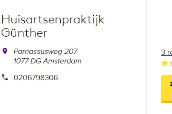 Foto van Huisartsenpraktijk Günther