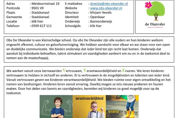 Foto van Openbare Basisschool De Oleander