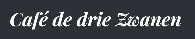 Logo van Café de Drie Zwanen