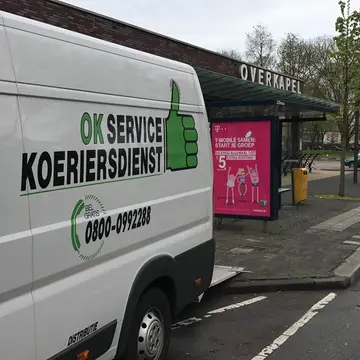 Logo van OK Service Koeriersdienst